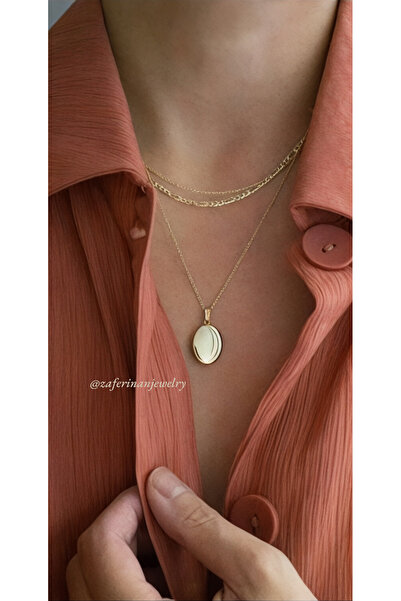 ZAFERİNAN 925 Ayar Gümüş Kişiye Özel Kapaklı Fotoğraflı Kolye