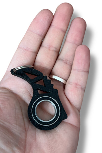 lina hobby Keyrambit Rulmanlı Siyah Dönen Anahtarlık – 1 Adet