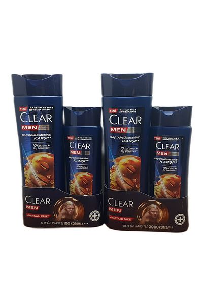 Clear Men Anti Hair Loss Dandruff Shampoo 350 + 180 ml X 2 Pcs
