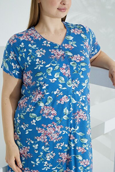 Etoile Καλοκαιρινό Γυναικείο Φόρεμα Bamboo Plus Size - Mother's Dress