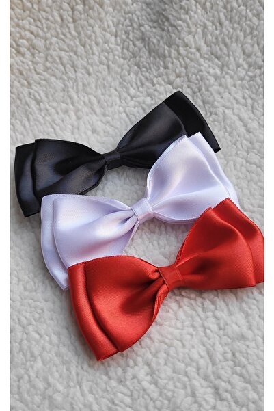 LO ADORO 3 bucăți agrafe cu fundă pentru femei, roșu, galben, verde, bleumari...