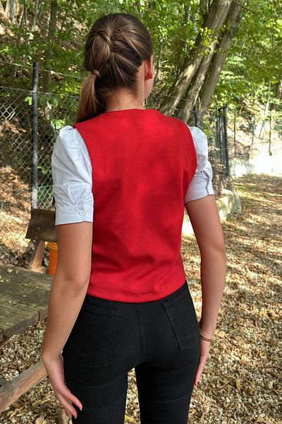 bacc Women's Red Comfortable Fit Vest Bcbsk-25700-3674