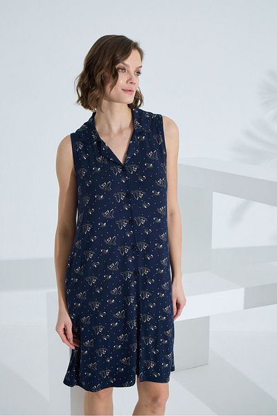 Etoile Buttoned Sleeveless Pocket Bamboo Women's Dress Summer