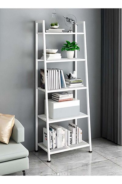Taimi 5-Layers Storage Rack Multi-Purpose for Office, Kitchen, Living Room and Bedroom 150x37x61CM - White