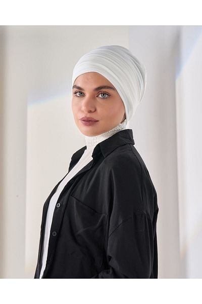 HIJAB VIP Two-piece turban - off-white