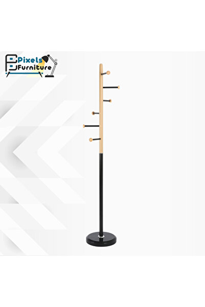 PixelsFurniture Pixel Furniture Modern Design Metal Clothes Hanger, Marble Ba...