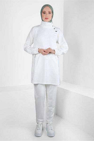 Alvina Kapiteone Detailed Trousers Set - 44186