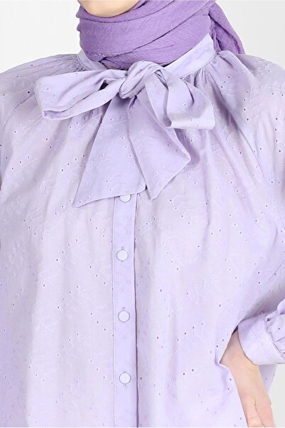 Alvina BINDING DETAIL BUTTONED COTTON TUNIC 42682