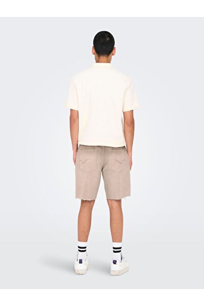 Only & Sons Jeans-Shorts ONSEDGE Mittlere Taille Gerade geschnitten Shorts