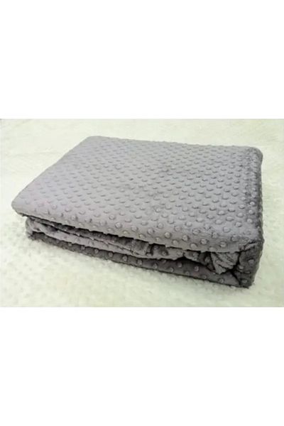 KÜBRAHOME'S Merino bud blanket double gray