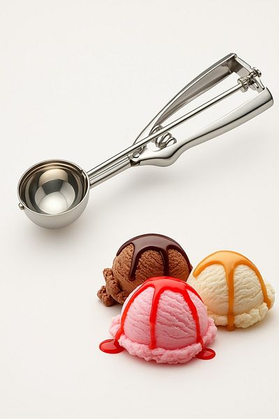 keyfisepet en keyifli sepet Stainless Steel Cookie Halva Ice Cream Serving Spoon