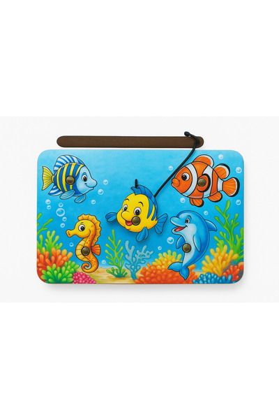 YAHO OYUNCAĞIN DOĞAL HALİ Ahşap Mıknatıslı Balık Tutma Oyunu