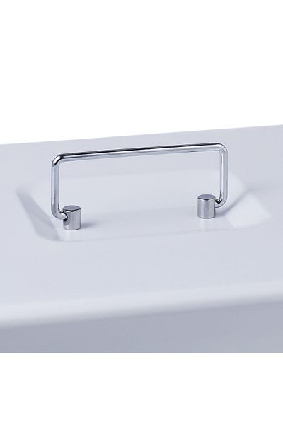 Relaxdays Money box for banknotes and coins, Relaxdays, 8.5 x 30.5 x 25 cm, white