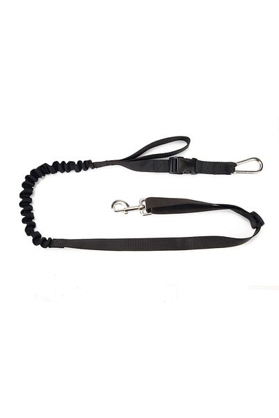Beeztees Dog Walking and Jogging Leash and Waist Belt with Shock Absorber, Black, 100-130cm, 2 Gnzrz