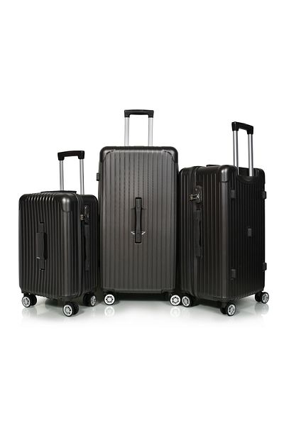 MORANO Murano Durable and Lightweight Luggage Set, 4-Wheel Spinner Suitcase with Built-in TSA Lock (3-Piece Set)