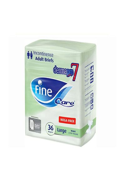 Fine Care Adult Diapers, Large Size, 36 Pieces