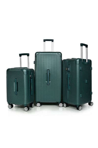 MORANO Murano Durable and Lightweight Luggage Set, 4-Wheel Spinner Suitcase with Built-in TSA Lock (3-Piece Set)