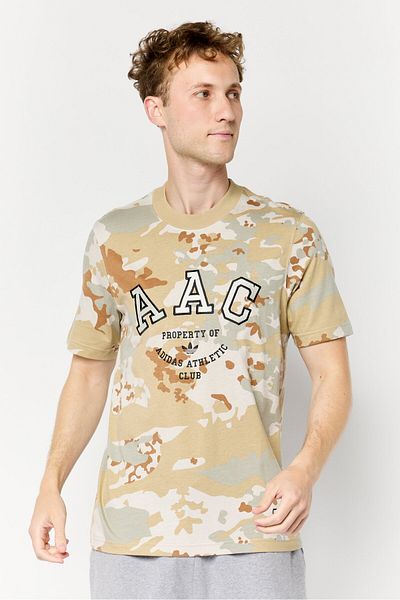 adidas Men Sportswear Fit Short Sleeve Outdoor T-shirt, Multicolor