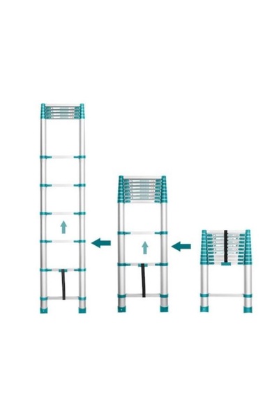 TOTAL Telescopic Ladder 8 steps (THLAD08081)