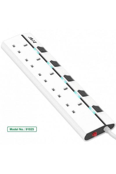 TAFASSELL Electrical Extension Cord - 5 Outlets, 3 Meters