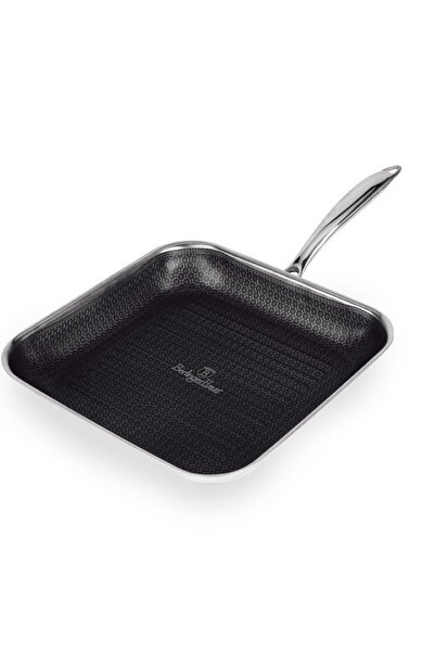 Berlinger Haus Tigaie grill antiaderentă din oțel inoxidabil 28 cm Colecția E...