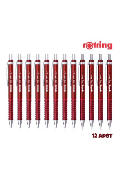 Rotring Tikky Retro Versatil Pen 0.7mm Red 12 L,I Pack