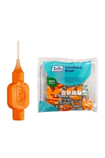 TePe Ultra Soft Interdental Brushes Orange 0.45mm 25 Pieces