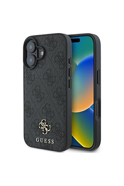 REDz Accessories Θήκη Guess για iPhone 16, Συμβατή με Magsafe, PU 4G Small an...