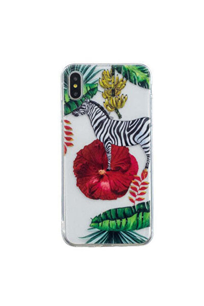 REDz Accessories Carcasă compatibilă cu modelul iPhone XS Max Tripping Zebra, rezistentă la șocuri