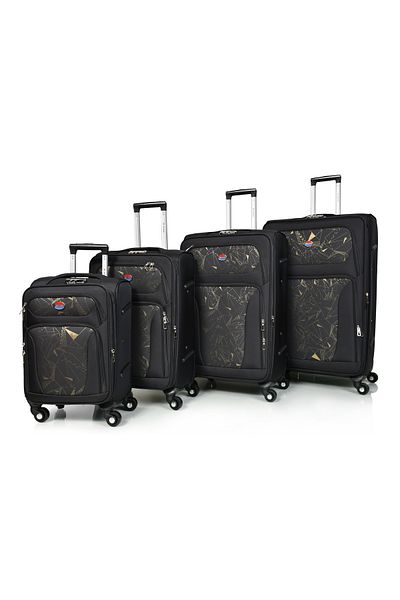 MORANO Murano 4-Piece Suitcase Set, 32/28/24/20 Inch, Durable Canvas