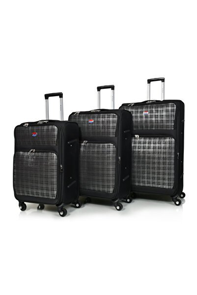 MORANO Murano 4-Piece Suitcase Set, 32/28/24/20 Inch, Durable Canvas