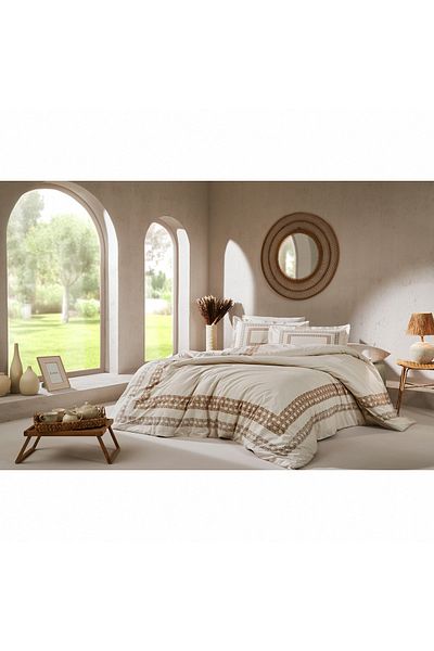 Özdilek Aurea Mother's Day Double Duvet Cover Set with Frame Gift