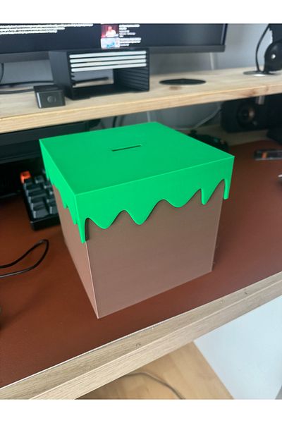 GİT3D Grass Pattern Piggy Bank