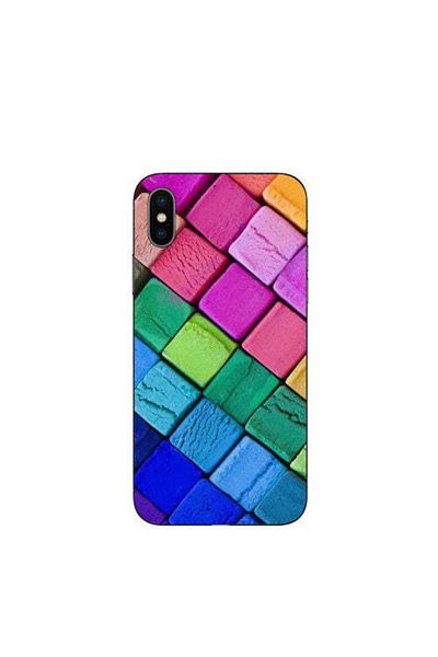 REDz Accessories Silicone Case Compatible with X / XS Colorful Blocks Model, TPU, Shockproof