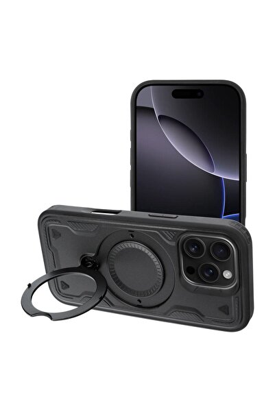 REDz Accessories Carcasă pentru iPhone 15 Pro Max, suport inelar, Frost Armor...