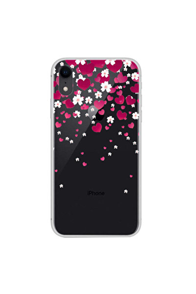 REDz Accessories Carcasă compatibilă cu iPhone XR model Love Hearts, silicon,...