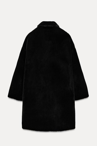 Butik Albucks Zr Zw Collection Faked Long Sheepskin Coat Abzra1075