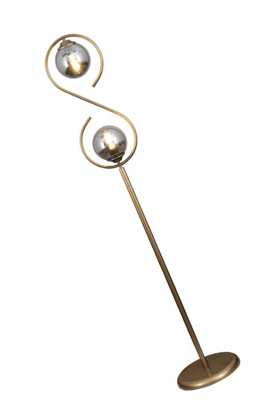 Taşcan Aydınlatma Sonsuz 2 Li Eskitme Lambader Füme Camlı Modern , Oturma Odası ,Yatak Odası , Salon Lambader