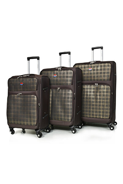 MORANO Murano 4-Piece Suitcase Set, 32/28/24/20 Inch, Durable Canvas