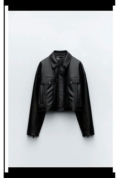 Butik Allbucks Zr Faux Leather Short Jacket Abzra0070