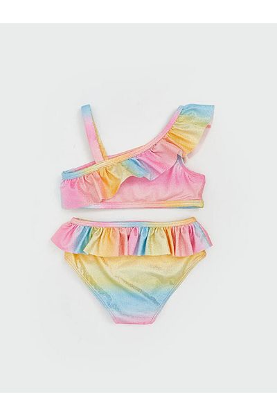 LC Waikiki Σετ μπικίνι για κορίτσια LCW Kids Pink Color Block