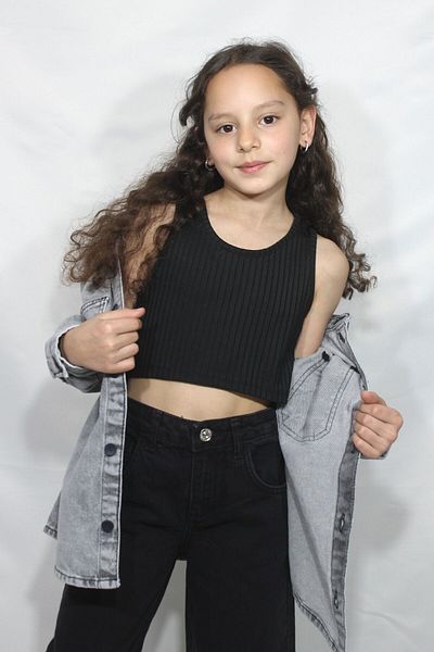 Ede Tekstil Jachetă de blugi pentru copii unisex - mânecă lungă