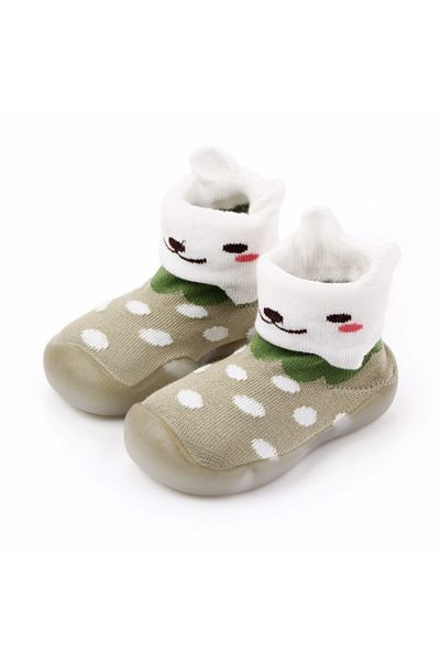 Superbaby Mocasini cu talpa de silicon antiderapanta - Kitty