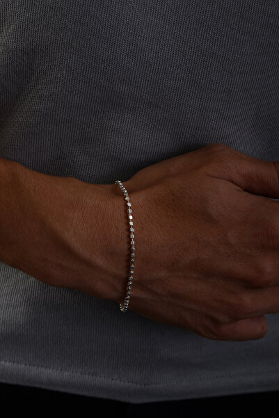 Ricco Jewellery 925 Ayar Gümüş Old Money İtalyan Küp Küp Bileklik