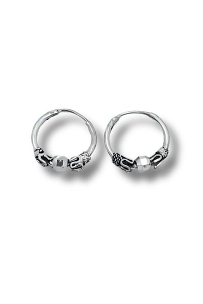 Waves And Pebbles Steel Kw Earrings