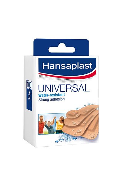 Hansaplast 100S UNIVERSAL ASSORTED STRIPS WATER RESISTANT