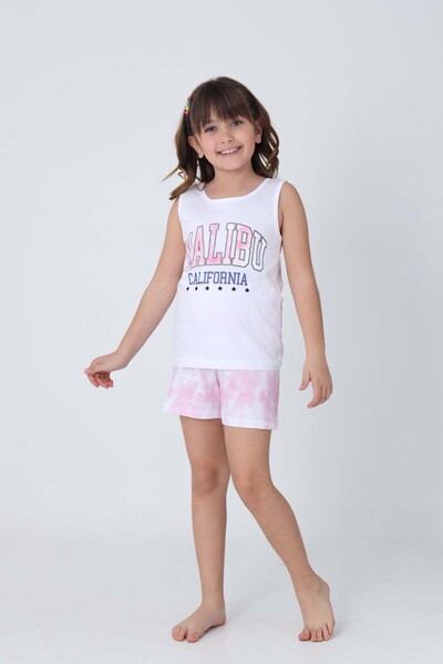 GRI MOR TEKSTIL SET PIZAMA CU MÂNECĂ ZERO BUMBAC FETE