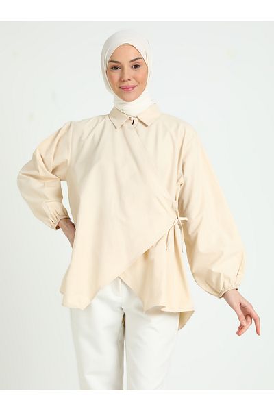 VAV Stone Color Cross Tunic - Vav