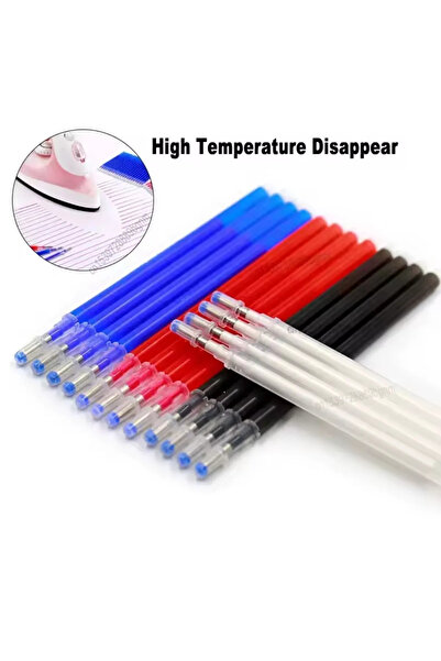 VARDIR Isı Ile Uçan Silinebilen Refill Kalem Içi Kırmızı-siyah-beyaz-mavi 40 Adet