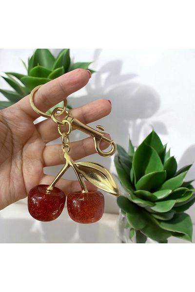 DKY Special Design Keyring Charm with Cherry Figure Large Size